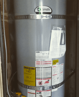 50-gallon AO Smith water heater w/ 6 yr. warranty. Get yours replaced to prevent leaks & flooding in your home!