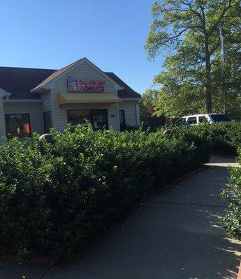 Even the Dunkin' is wooded! Lol