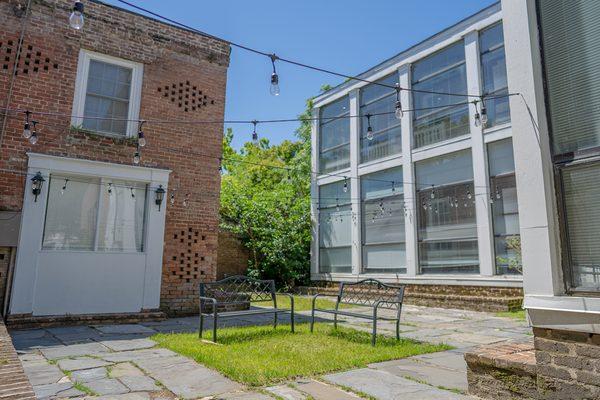 Hallett - Irby House Carriage House and courtyard