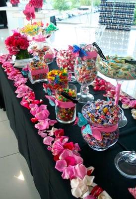 The dessert bar at the Nataline Sarkisyan Fashion Legacy at Mercedes Benz, Calabasas