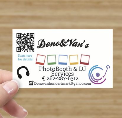 Our business card and contact info!