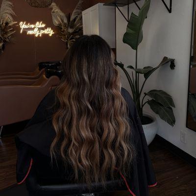 This is a beautiful dimensional, lived-in balayage!