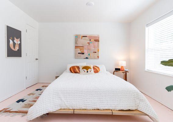 Clean and tidy bedroom.