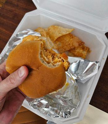 Chicken dip sandwich passed off as a buffalo chicken sandwich