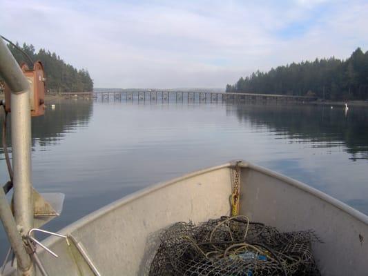 A beautiful boat ride to our farm