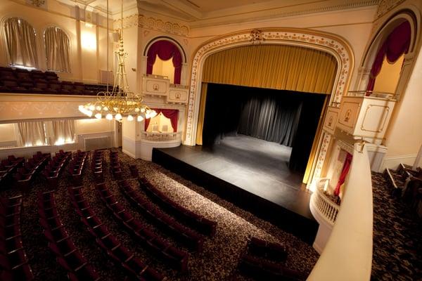 Our beautiful stage as seen from the balcony