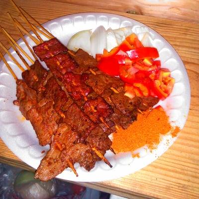 Beef suya.