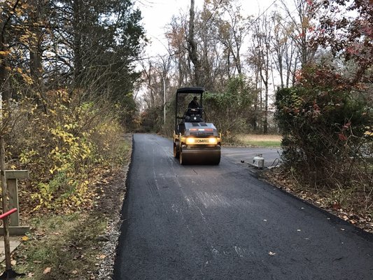 Driveway installation. South Branch Rd, Hillsborough, NJ.