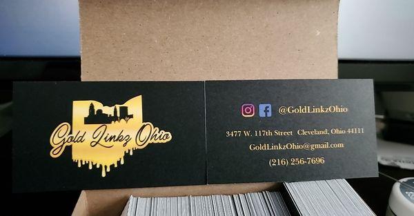 New business cards just came in.