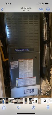 Furnace installed by Gómez Heating and air conditioning