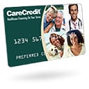 We accept CareCredit with 6 months interest free financing.