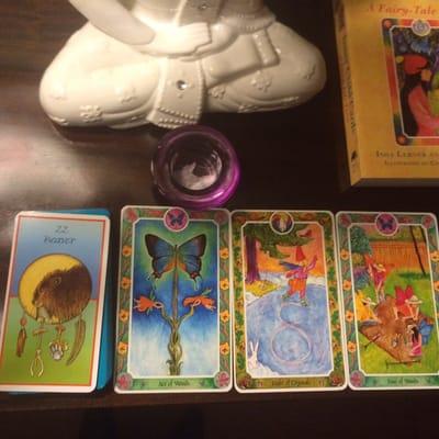 Jenn has been reading tarot cards since the age of 14. She has many decks to provide a message to her clients from spirit