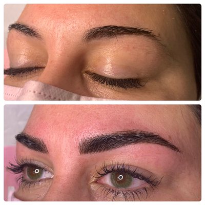 Microblading before and after