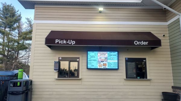 Walk up ordering. They also have drive through