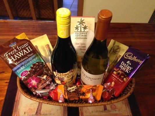 Wine & Chocolate Gift Basket