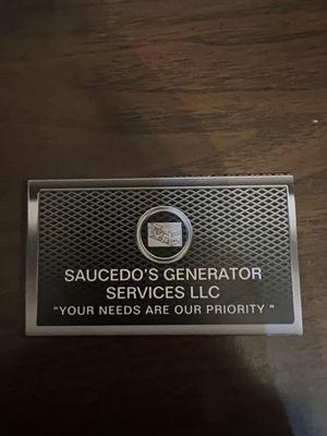 SAUCEDO’S GENERATOR SERVICES