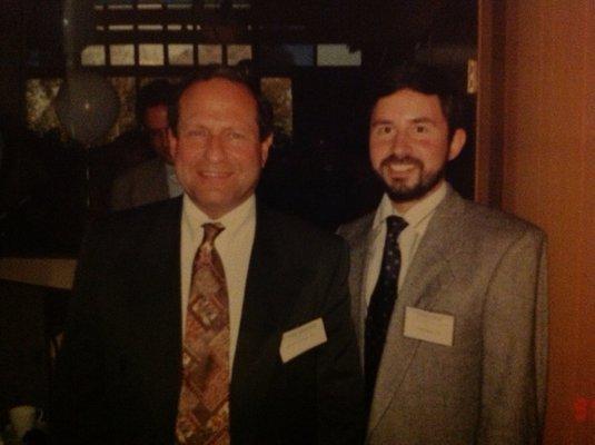 Gerald C. Davison, Ph.D. with Daniel M. Salzer, Ph.D. at LACPA award ceremony for Dr. Davison in October, 1994