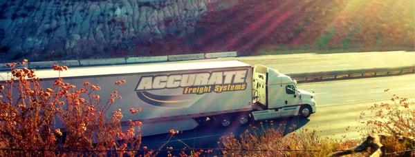 Accurate Freight Systems offers time definite expedited service throughout the U.S and Canada.