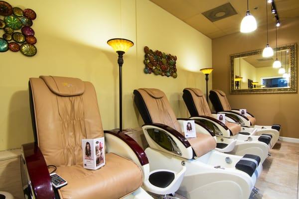 Semi private pedicure sanctuary offering ultimate pedicure experience