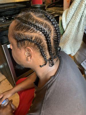 Freestyle cornrows