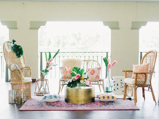 Recreating Bali in Colorado with florals and styling by Chelsa.