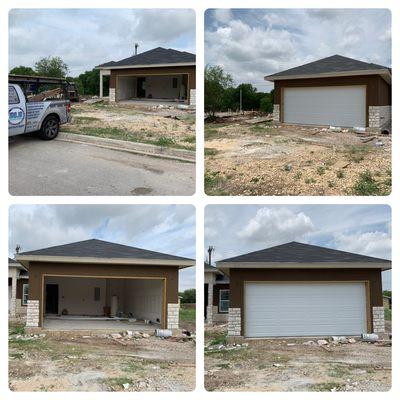 Garage door installation