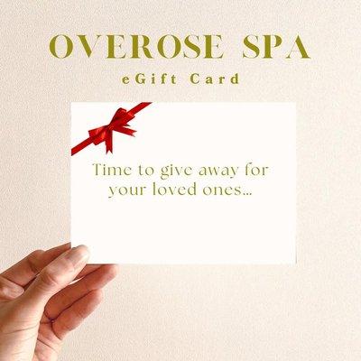 Welcome to Overose Spa. Check out our new body&facial treatments!!!  Book now or gift to your special one. See you then.