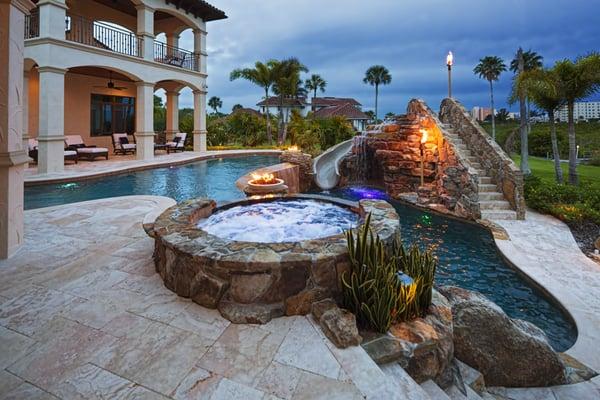 Custom Home-Pool