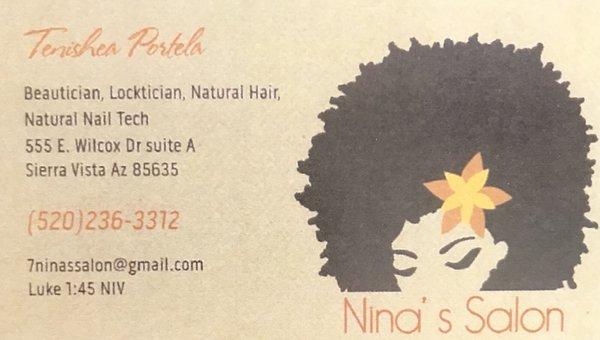 Niñas Salon where your hair is our business.