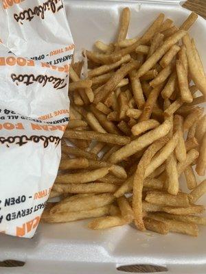 old fries and disgusting torta