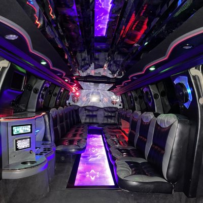 Cadillac Escalade Limo interior