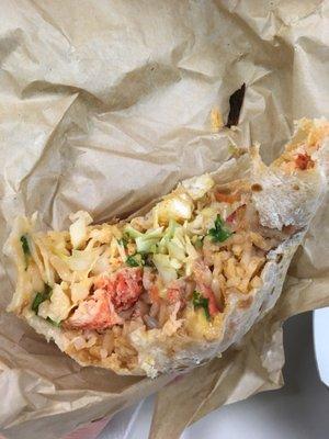 The lobster burrito.