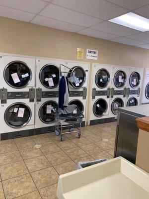 Don't bother trying to do any laundry, there are no dryers available the staff reserves them for their own use