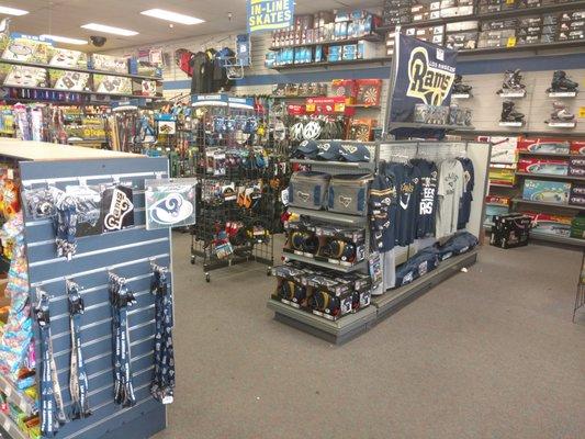 Couldn't believe my eyes.. a store that has a vast selection of Rams gear! So impressed! Go Rams!