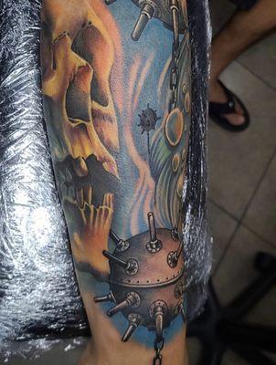 Tattoo, under water theme