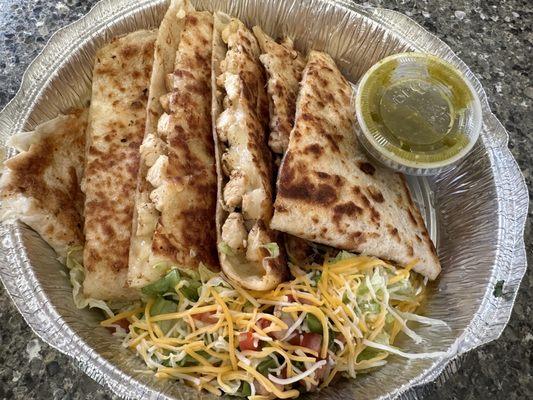 Chicken quesadillas