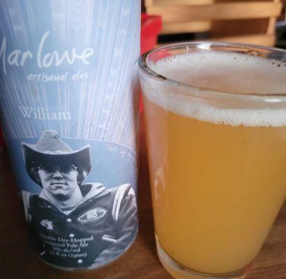 William, from Marlowe Artisional Ales. A New England IPA!