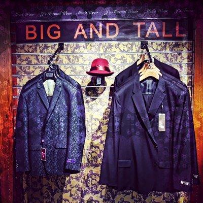 Now offering Big & Tall selections!