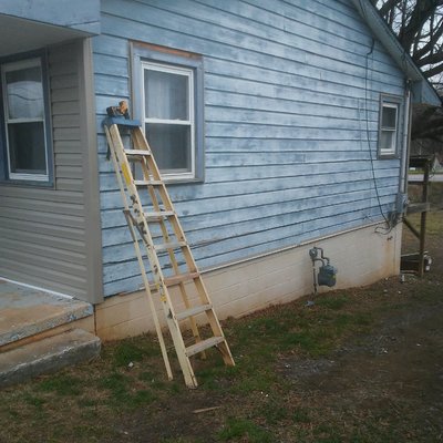 Another exterior renovation. Before new siding