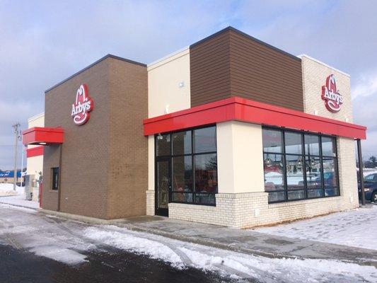 New Arby's project. 11,000 modular brick installed by Mississippi Valley Masonry