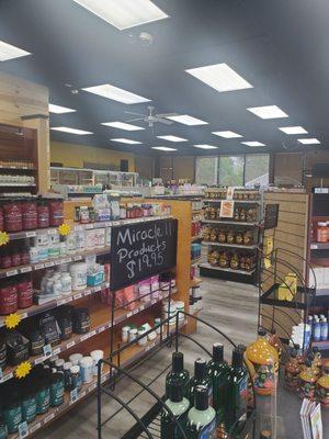 Natural food and vitamin store.