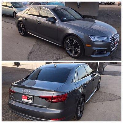 2017 Audi S4 brought in by Lisa. She went with out 50% & 20% Carbon ceramic tint and she was very happy with the results!