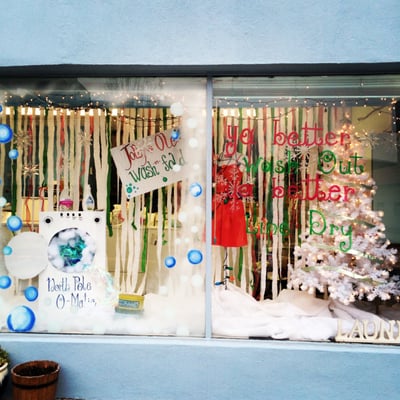 one of our holiday window displays