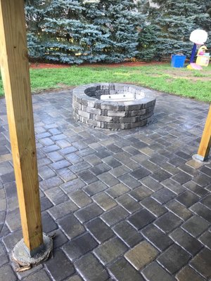 Patio and fire pit