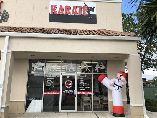 American Karate Academy school front view.