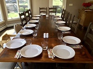 FARM EXTENSION TABLE: Work complete.