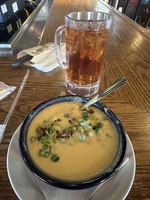 Their loaded potato soup.