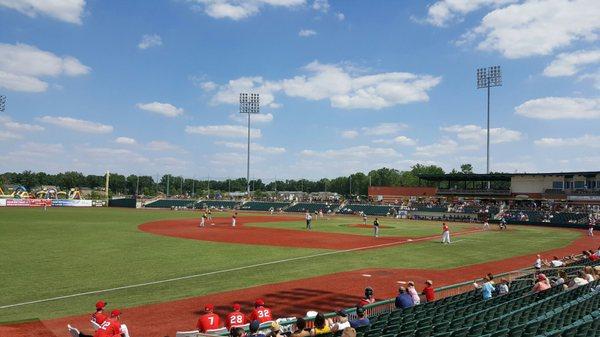 Looking on at the Crushers game