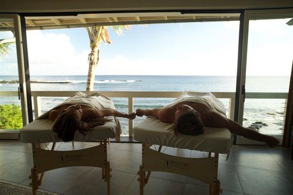 Enjoy a couples massage in the privacy of your vacation home or at the SIY Studio surrounded by a serene tropical jungle.