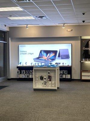 AT&T in-store display for Galaxy and other products